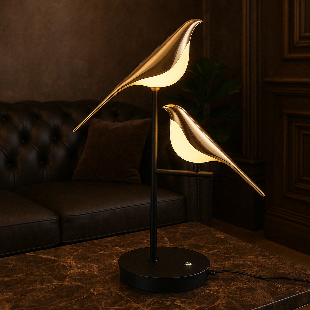 Junips | MrBird Table Lamp – Charming Decorative Bird-Shaped Lamp with Soft LED Light