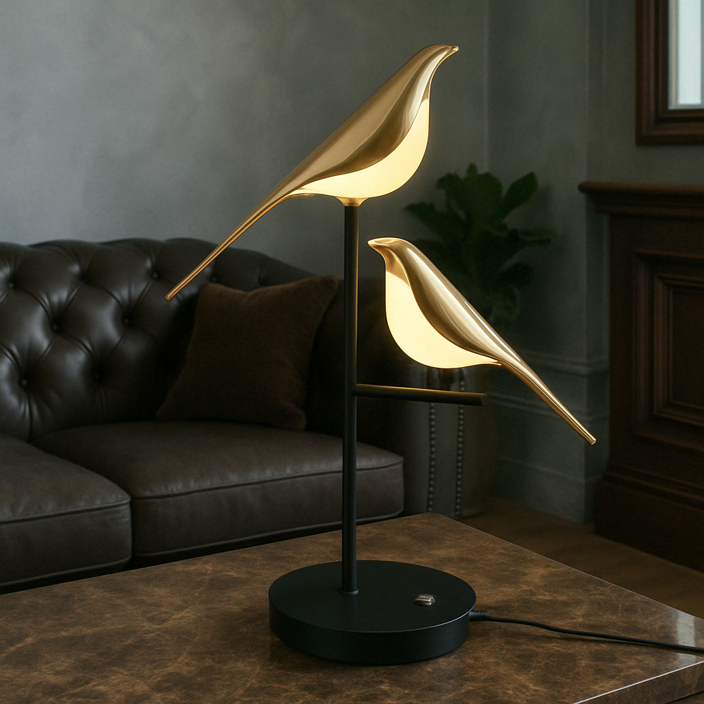 Junips | MrBird Table Lamp – Charming Decorative Bird-Shaped Lamp with Soft LED Light