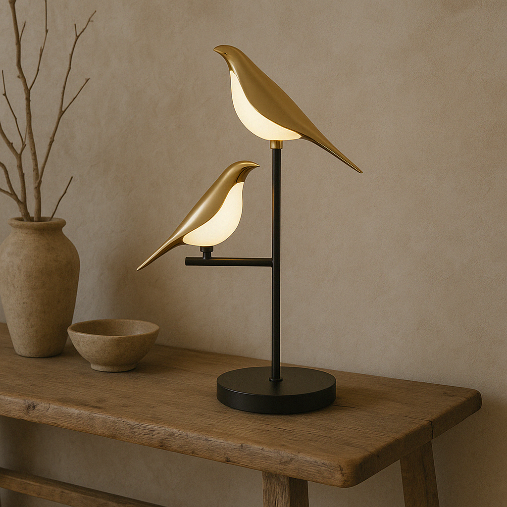 Junips | MrBird Table Lamp – Charming Decorative Bird-Shaped Lamp with Soft LED Light
