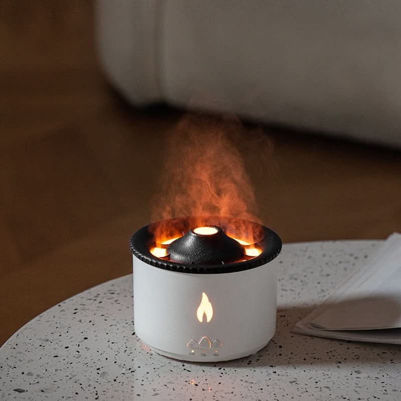 Junips | Aroma humidifier with flame effect & night light for relaxation & room fragrance