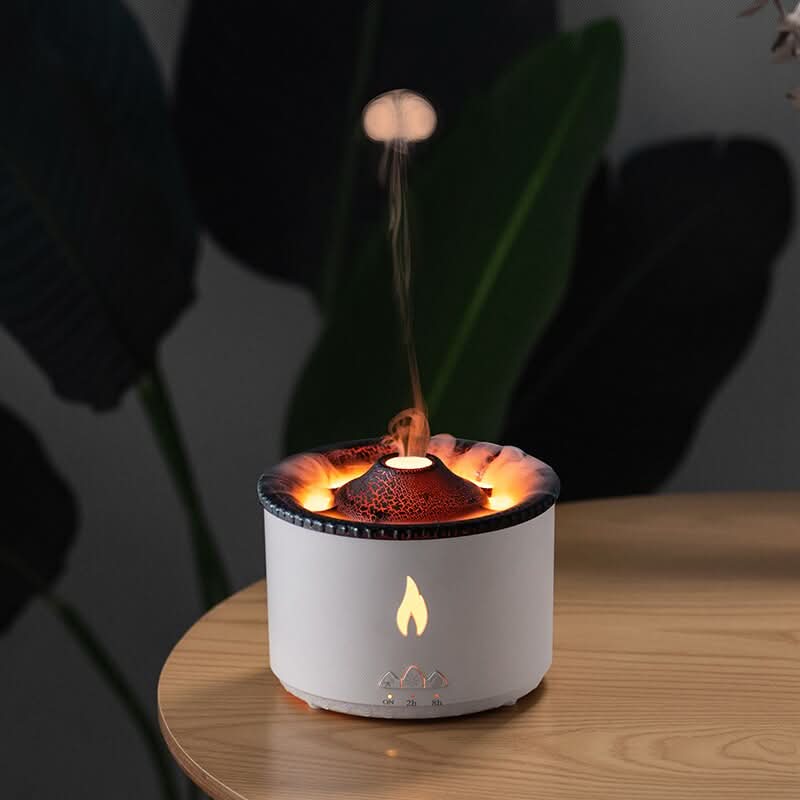 Junips | Aroma humidifier with flame effect & night light for relaxation & room fragrance