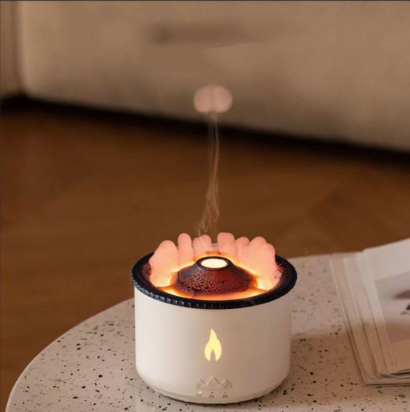 Junips | Aroma humidifier with flame effect & night light for relaxation & room fragrance