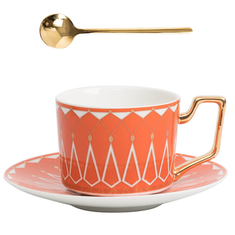 Junips | Square A Retro-Pattern Coffee Mug