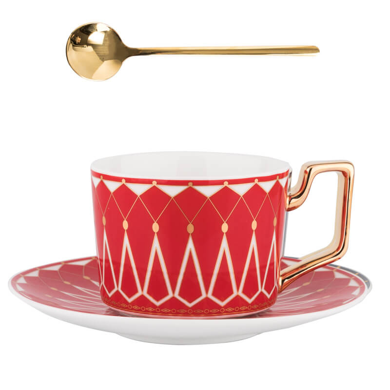 Junips | Square A Retro-Pattern Coffee Mug