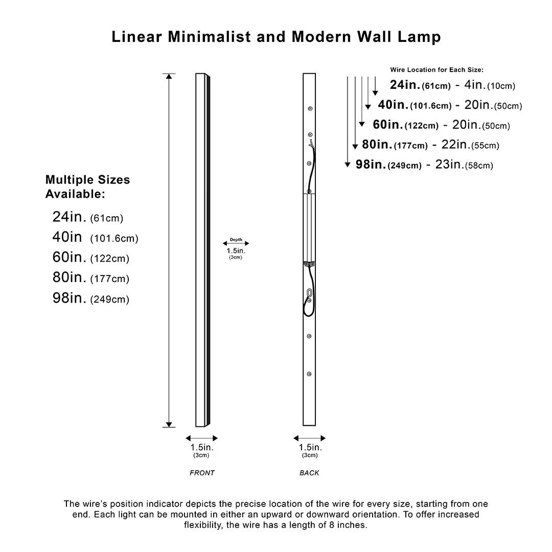 Junips | Linear minimalist and modern wall lamp