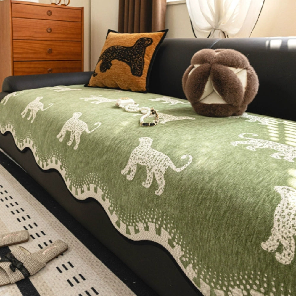Junips | Lion Wavy Non-Slip Sofa Cover