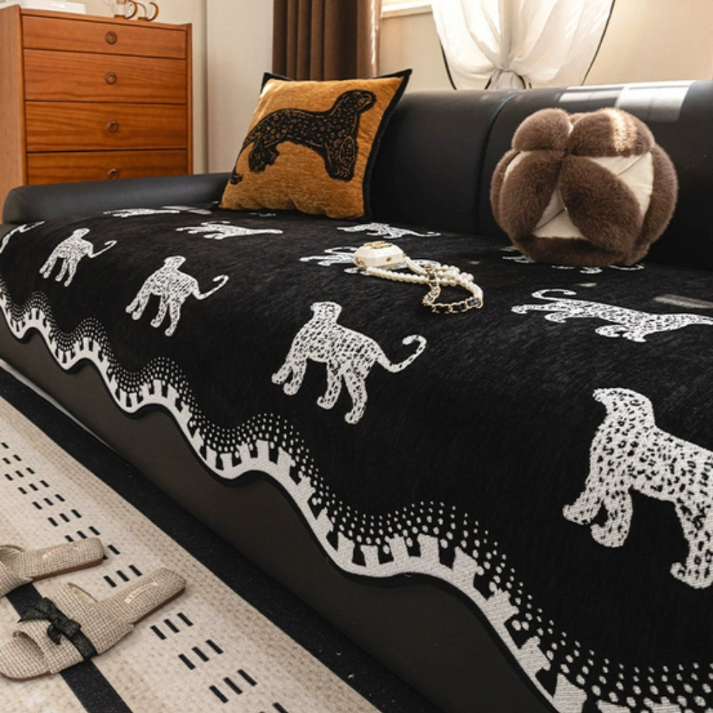 Junips | Lion Wavy Non-Slip Sofa Cover