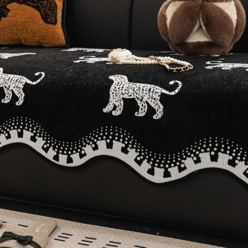 Junips | Lion Wavy Non-Slip Sofa Cover