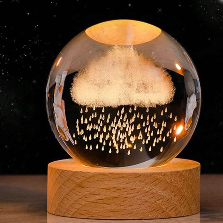 Junips | Luminous Crystal Ball LED Night Light Decor