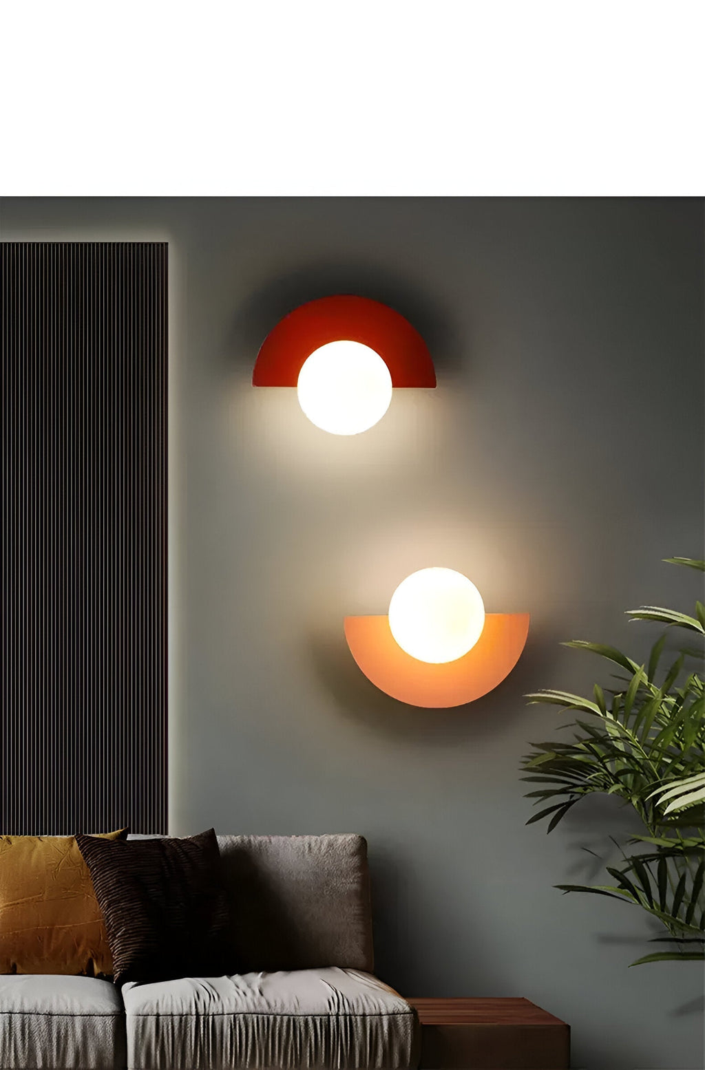 Junips | LumiSphere Light - Modern Wall Lights - Plug-in Wall Lights - Wall Light Sconces