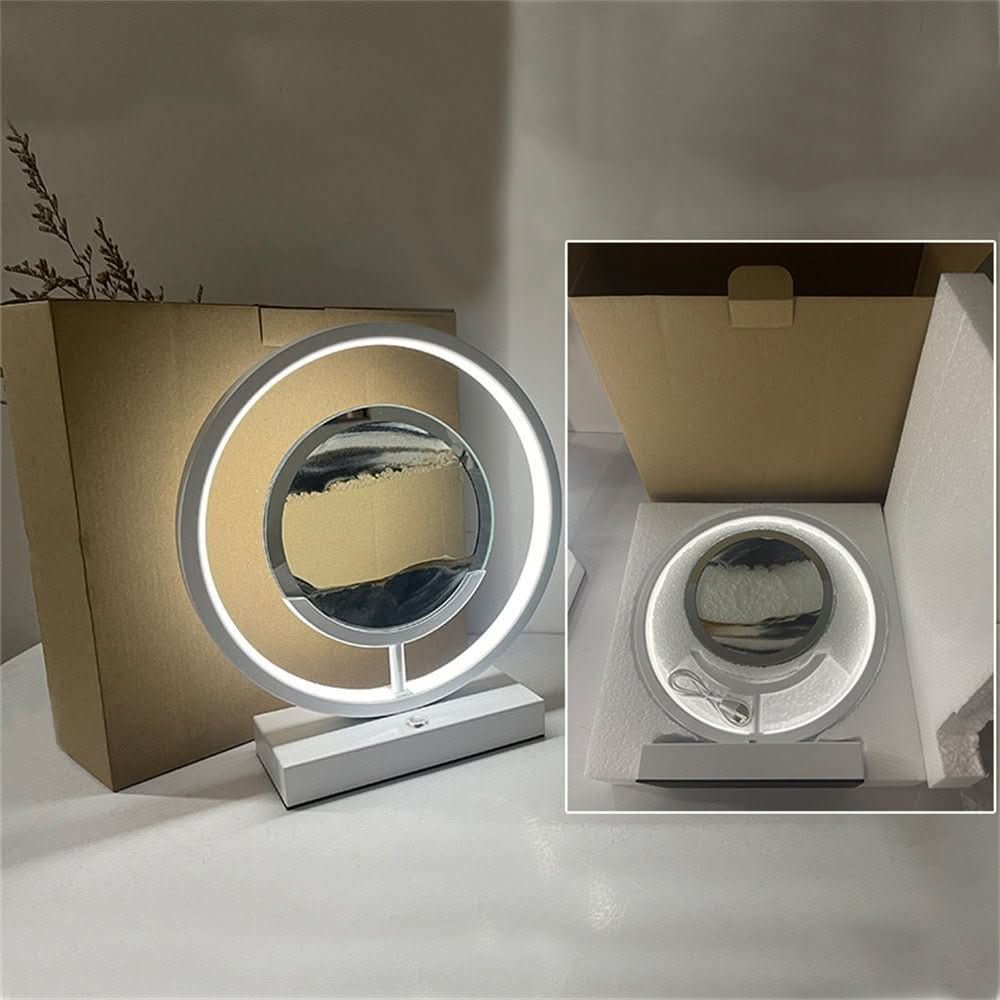 Junips | 3D LED Sand Art Table Lamp with USB Charging for Relaxing Ambiance