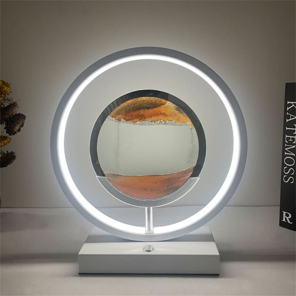Junips | 3D LED Sand Art Table Lamp with USB Charging for Relaxing Ambiance