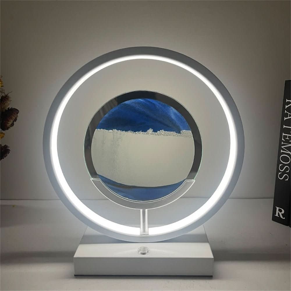 Junips | 3D LED Sand Art Table Lamp with USB Charging for Relaxing Ambiance