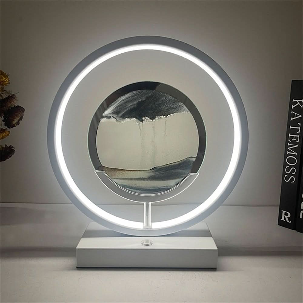 Junips | 3D LED Sand Art Table Lamp with USB Charging for Relaxing Ambiance