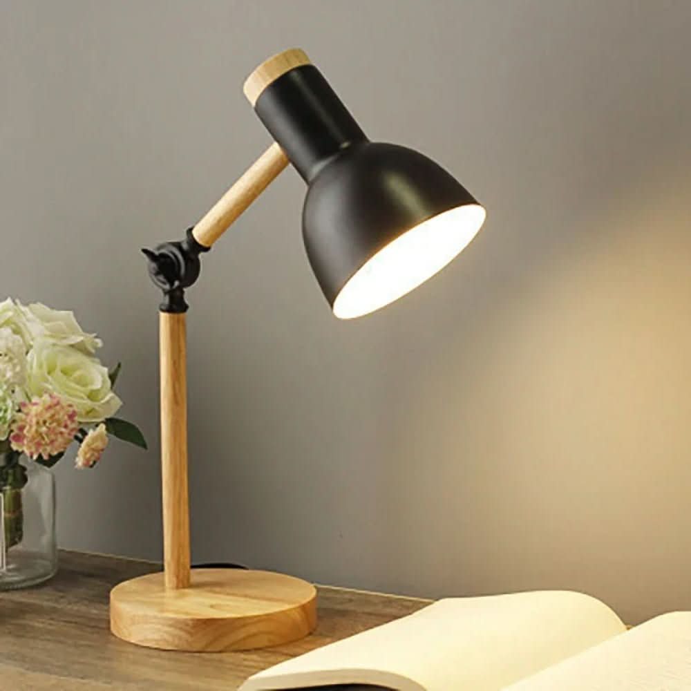 Junips | Adjustable wooden table lamp in Scandinavian style for stylish lighting