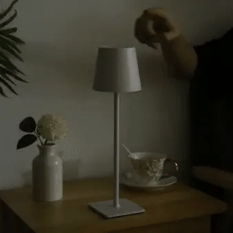 Junips | Luminara™ | Modern Rechargeable LED Wireless Table Lamp | Portable Lighting for Home, Office & Outdoor Use