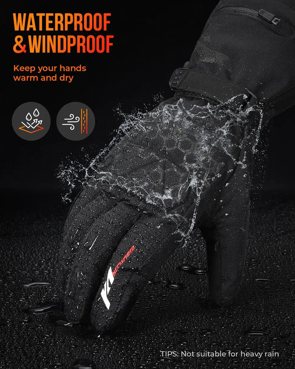 Junips | Thermal Heated Gloves | Waterproof Rechargeable Winter Gloves