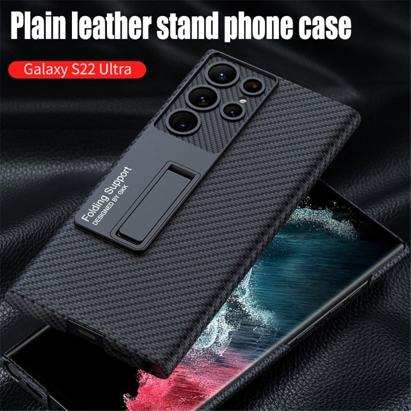 Junips | Luxurious, ultra-thin leather phone case, shockproof, for Samsung Galaxy 23