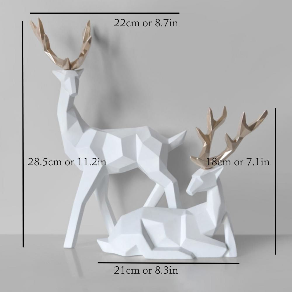 Junips | Geometric Deer Statue
