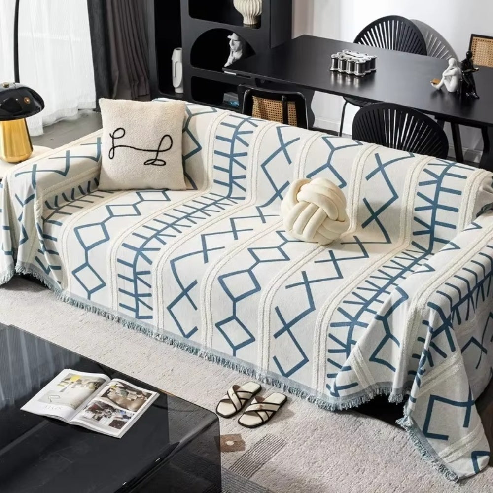 Junips | Maze Four-Season Chenille Sofa Cover