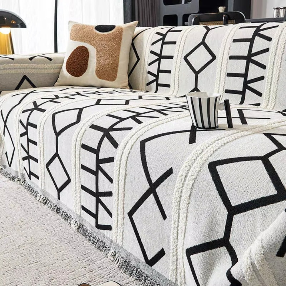 Junips | Maze Four-Season Chenille Sofa Cover