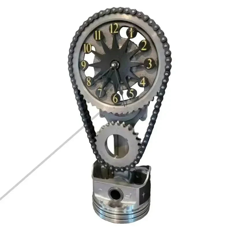 Junips | Watch chain with movement - Silent rotating table clock
