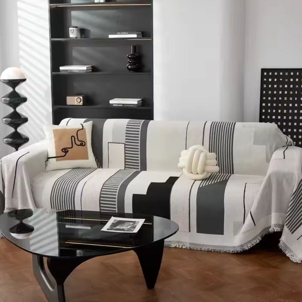 Junips | Metro Form Chenille Sofa Cover