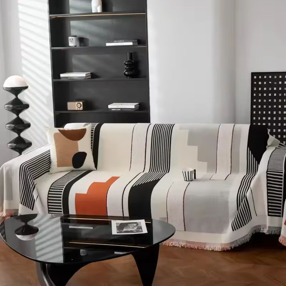 Junips | Metro Form Chenille Sofa Cover