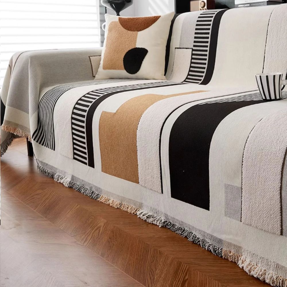 Junips | Metro Form Chenille Sofa Cover