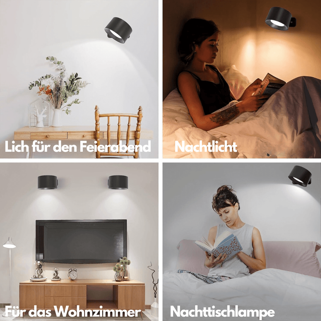 Junips | 360° wireless rechargeable wall light | Versatile LED lighting solution