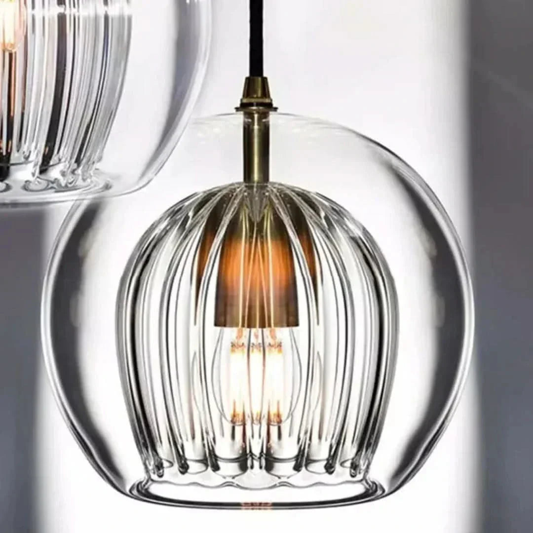 Junips | TimberGlow - Modern Glass Pendant Light