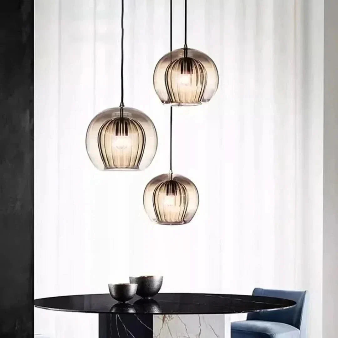 Junips | TimberGlow - Modern Glass Pendant Light