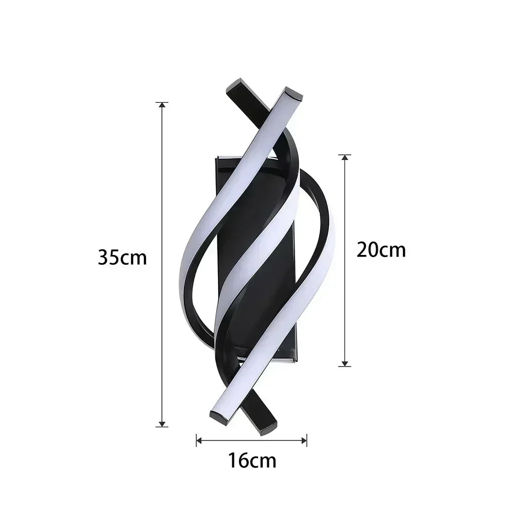 Junips | Spiral-shaped wall light