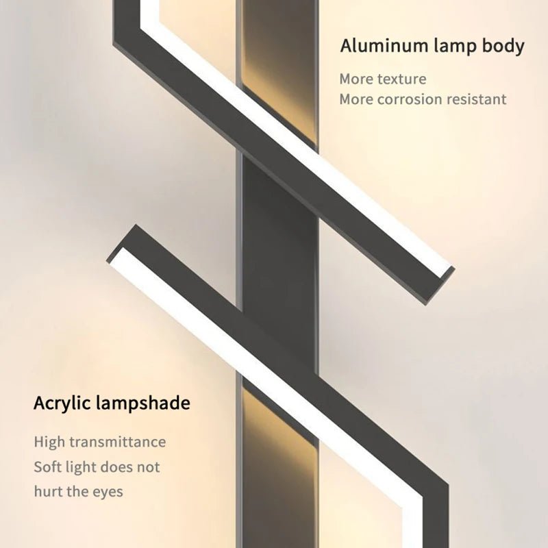 Junips | Creative LED wall lamp with stripe design | Modern design and dimmable light in 3 colors