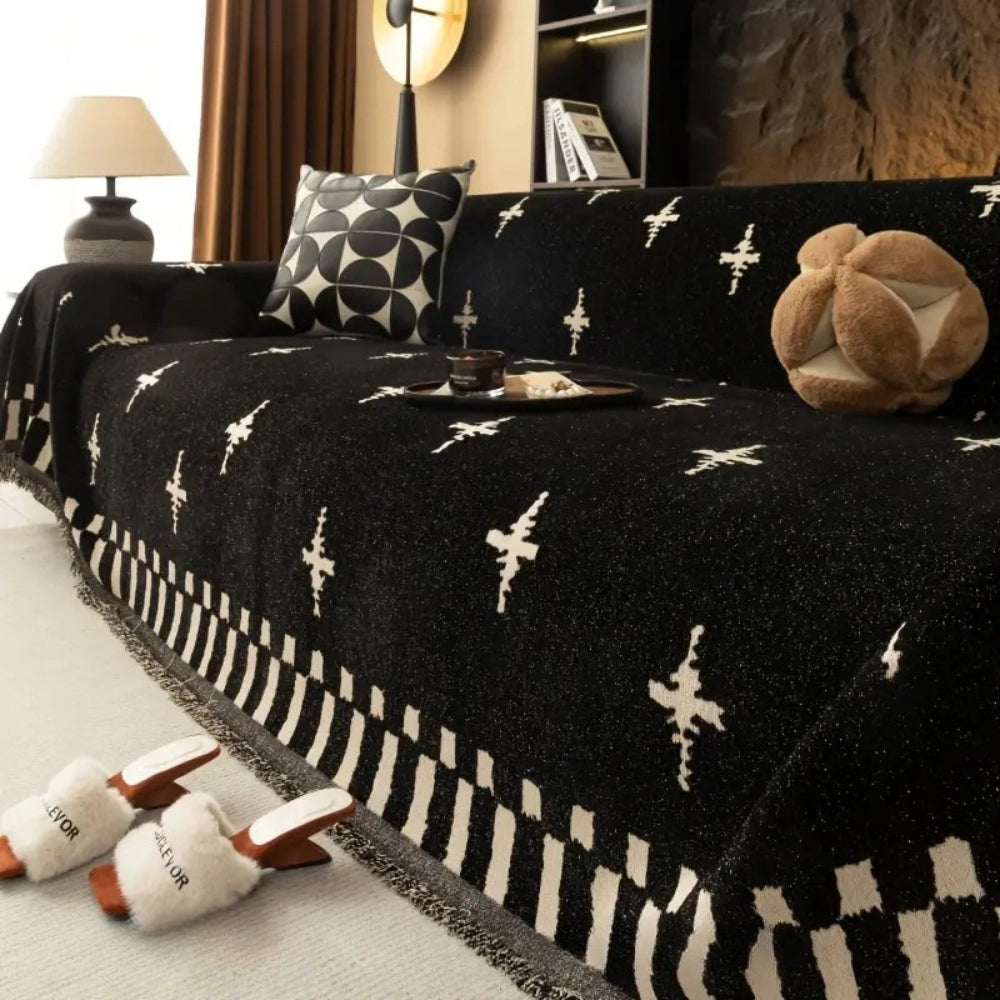 Junips | Modern Cross Pattern Sofa Cover
