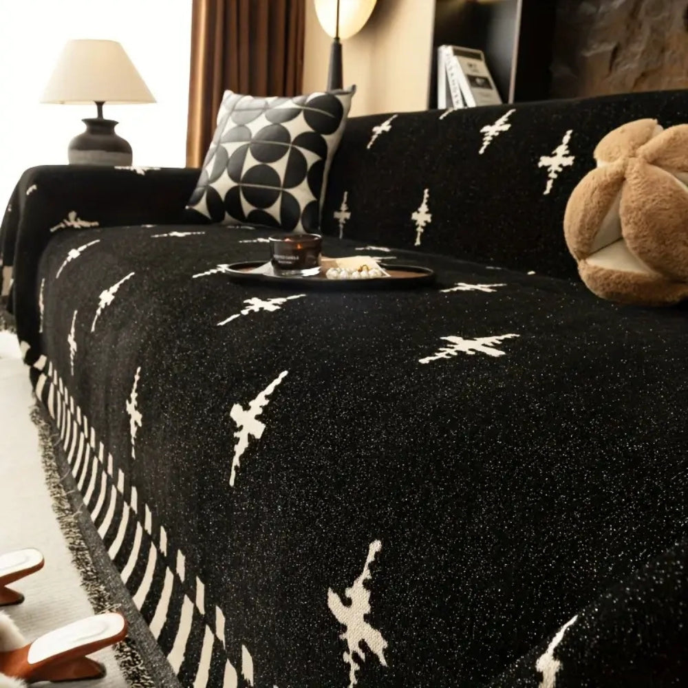 Junips | Modern Cross Pattern Sofa Cover
