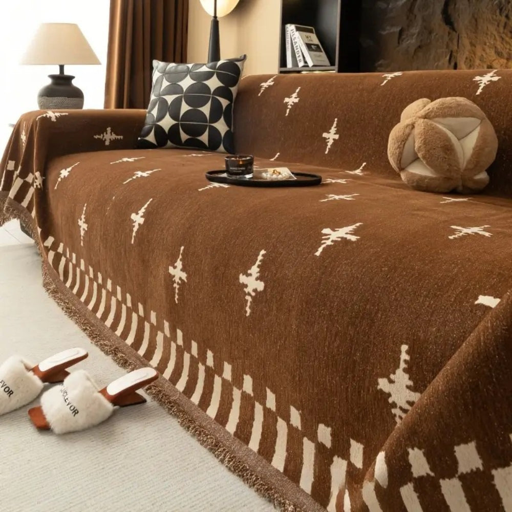 Junips | Modern Cross Pattern Sofa Cover