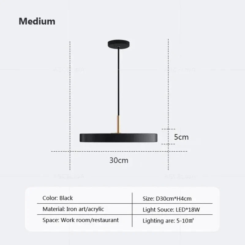 Junips | Slim Disc Pendant Light