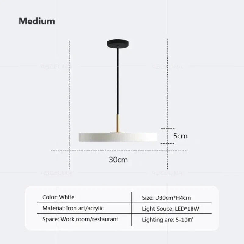 Junips | Slim Disc Pendant Light