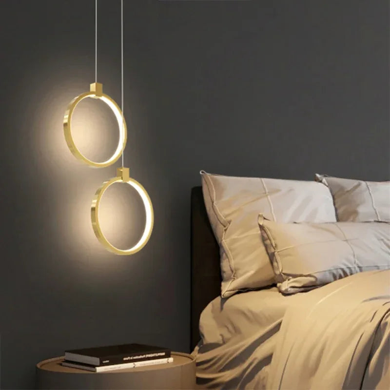 Junips | Elegant Double Ring Pendant Light | DuoGlow