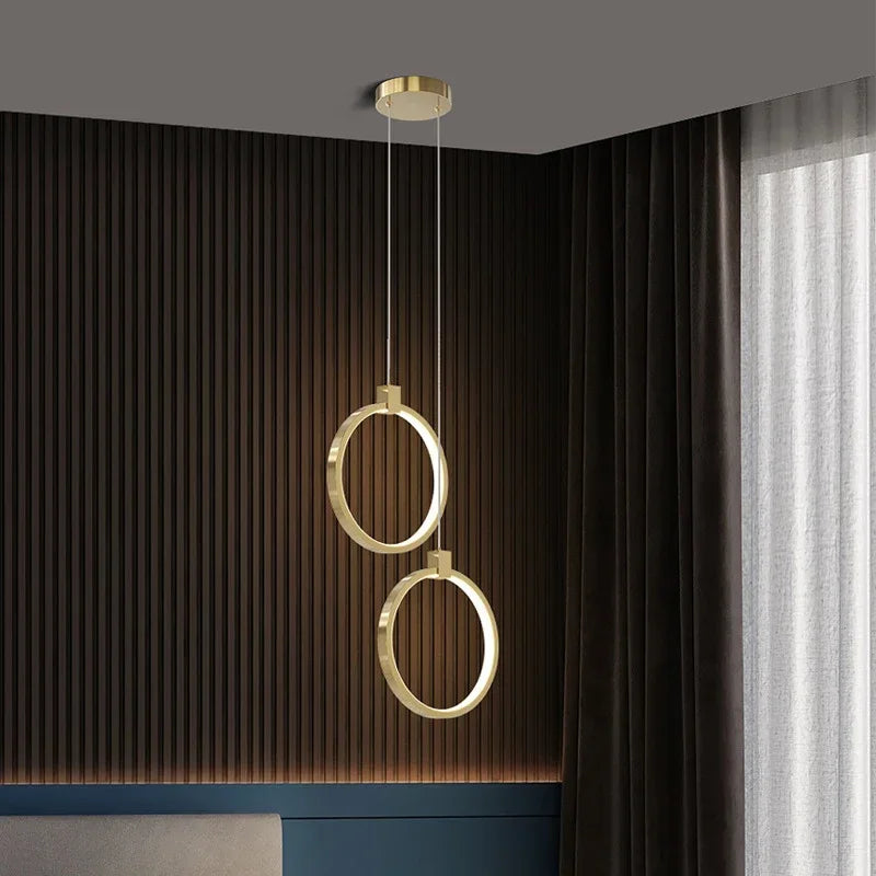 Junips | Elegant Double Ring Pendant Light | DuoGlow