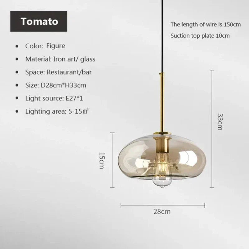 Junips | NordicGlas - Modern Scandinavian Glass Pendant Lamp for Dining Room and Living Room
