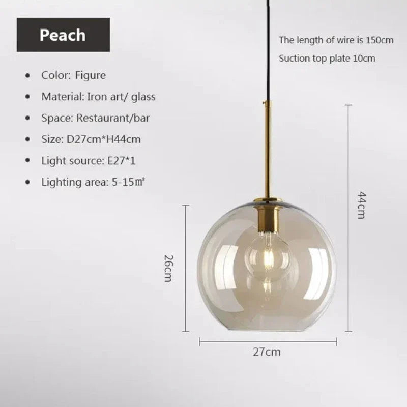 Junips | NordicGlas - Modern Scandinavian Glass Pendant Lamp for Dining Room and Living Room