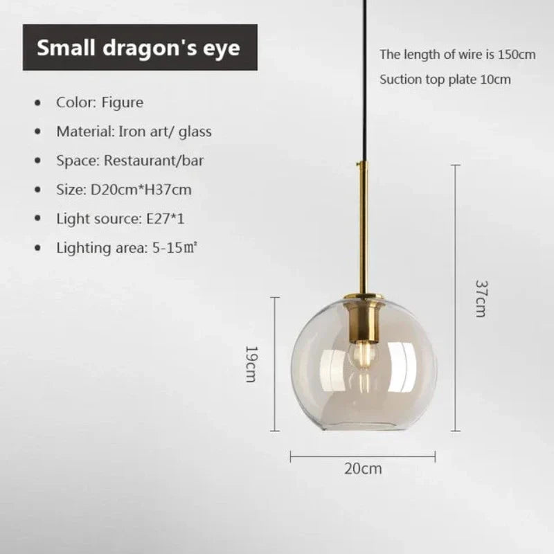Junips | NordicGlas - Modern Scandinavian Glass Pendant Lamp for Dining Room and Living Room