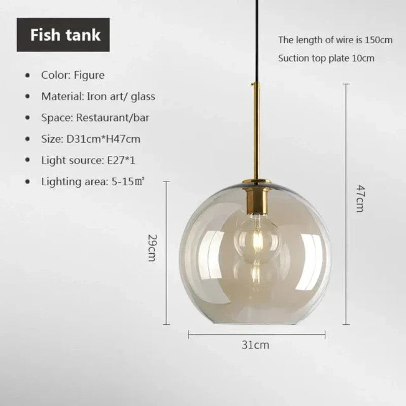 Junips | NordicGlas - Modern Scandinavian Glass Pendant Lamp for Dining Room and Living Room