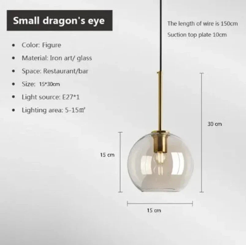 Junips | NordicGlas - Modern Scandinavian Glass Pendant Lamp for Dining Room and Living Room