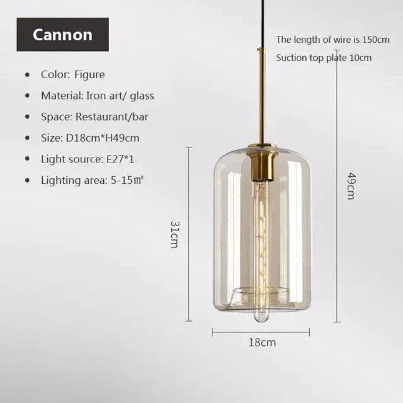 Junips | NordicGlas - Modern Scandinavian Glass Pendant Lamp for Dining Room and Living Room