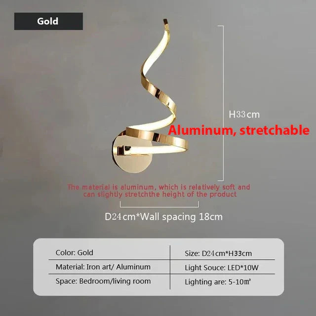 Junips | SpiralGlow - Spiral LED Wall Lights