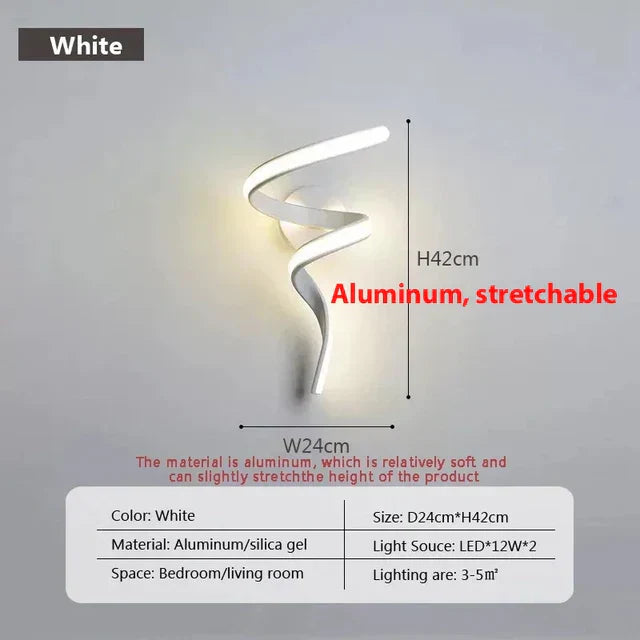Junips | SpiralGlow - Spiral LED Wall Lights