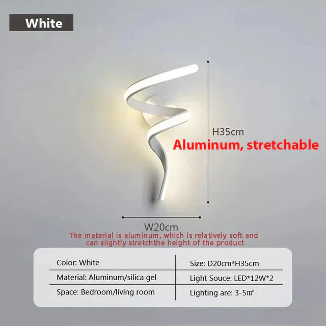 Junips | SpiralGlow - Spiral LED Wall Lights
